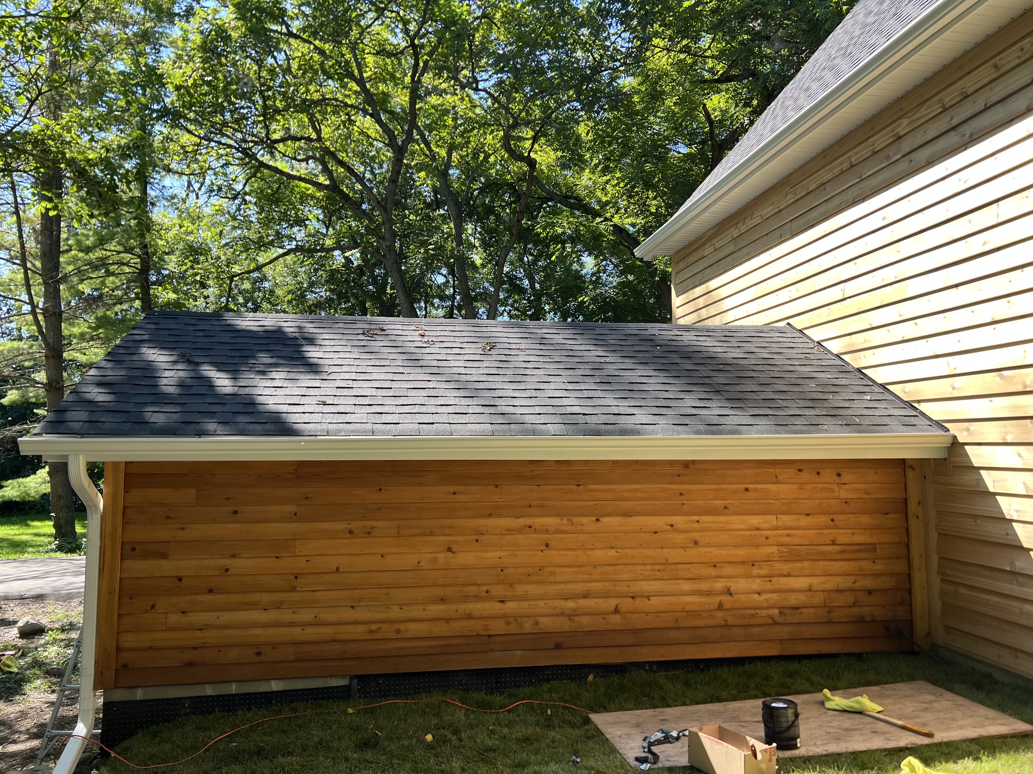Professional deck staining and sealing by C&N Window Cleaning in Durham Region